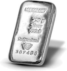 Lingot 250g Argent