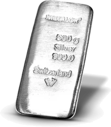 Lingot 500g Argent